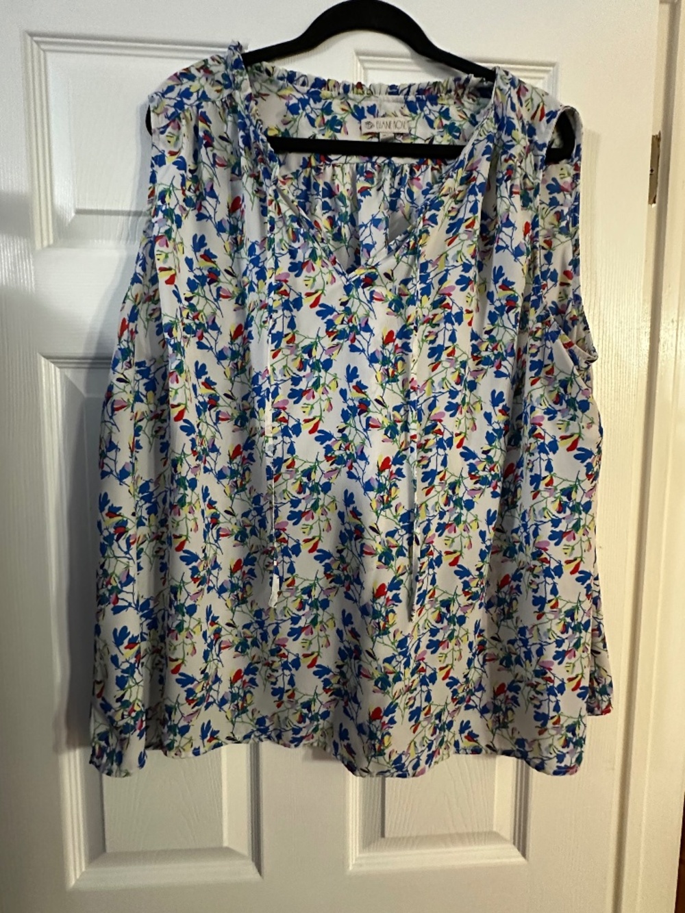 Eliane Rose Floral Sleeveless Blouse Size 3X